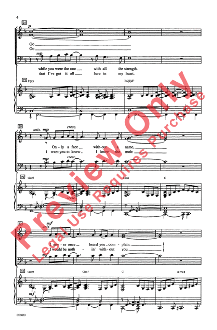 The Wind Beneath My Wings 3-Part scores gallery preview page 4