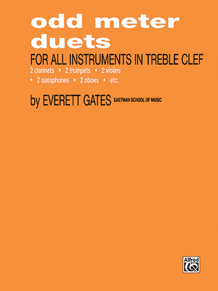 Book cover for Odd Meter Duets for All Instruments in Treble Clef