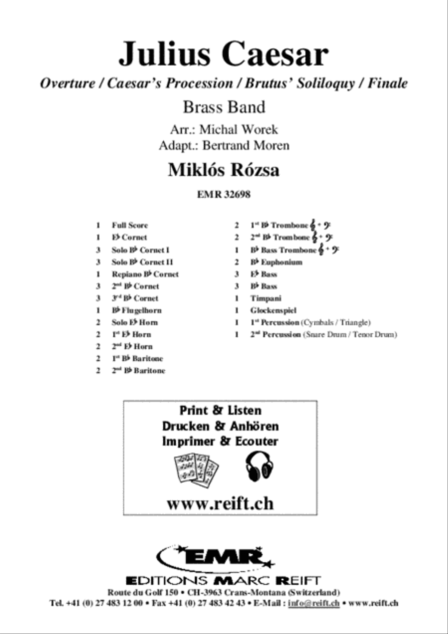 Julius Caesar Julius Caesar Brass Band scores gallery preview page 2