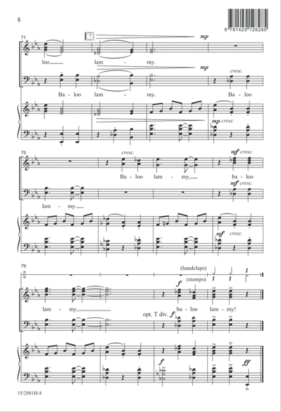 Baloo Lammy Baloo Lammy 4-Part scores gallery preview page 9