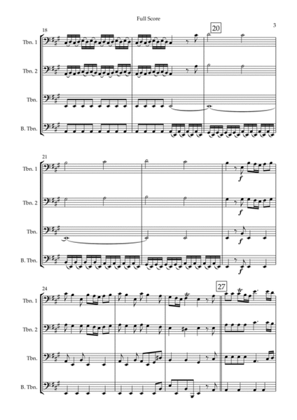 Spring (from Four Seasons of Antonio Vivaldi) for Trombone Quartet image number null