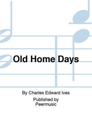 Book cover for Old Home Days
