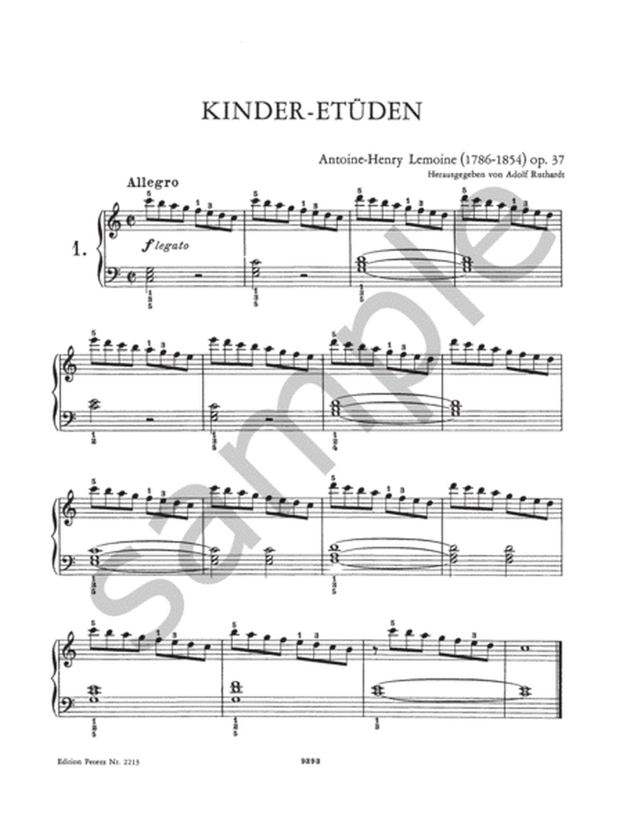Easy Progressive Studies Op. 37 for Piano