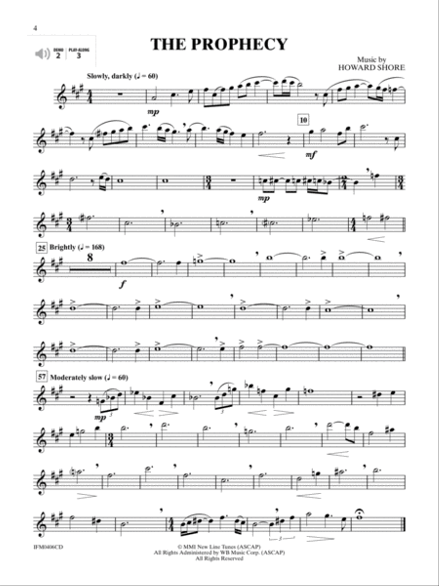 The Lord of the Rings - Instrumental Solos (Alto Sax) Alto Saxophone scores gallery preview page 3