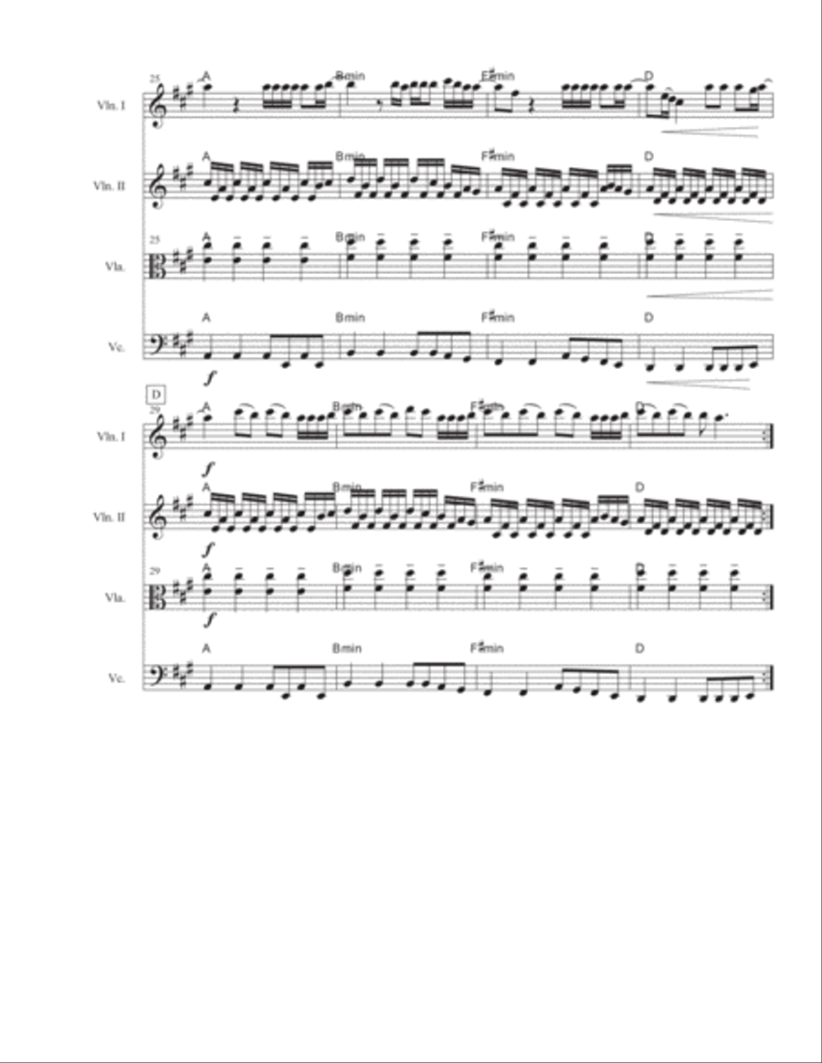 Halo Halo String Quartet scores gallery preview page 4