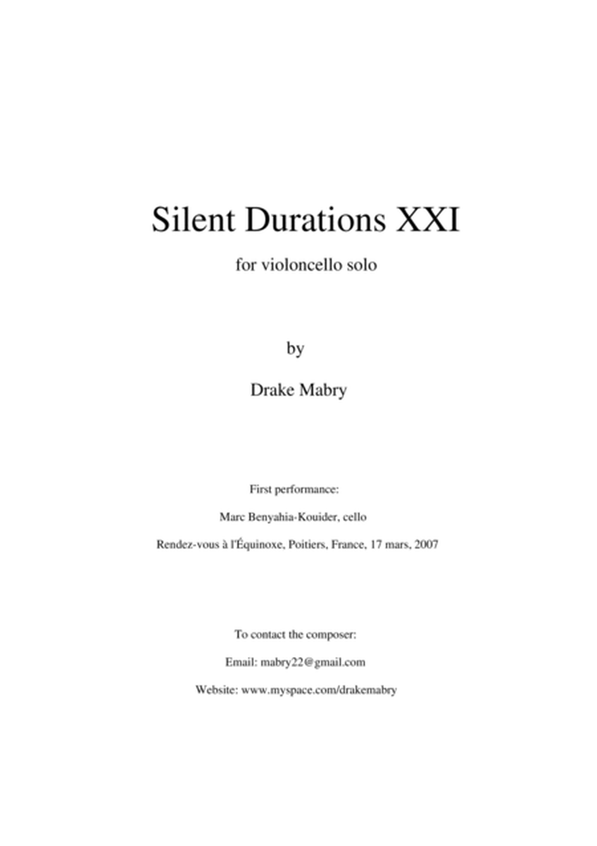 Silent Durations XXI (a Zen experience) image number null