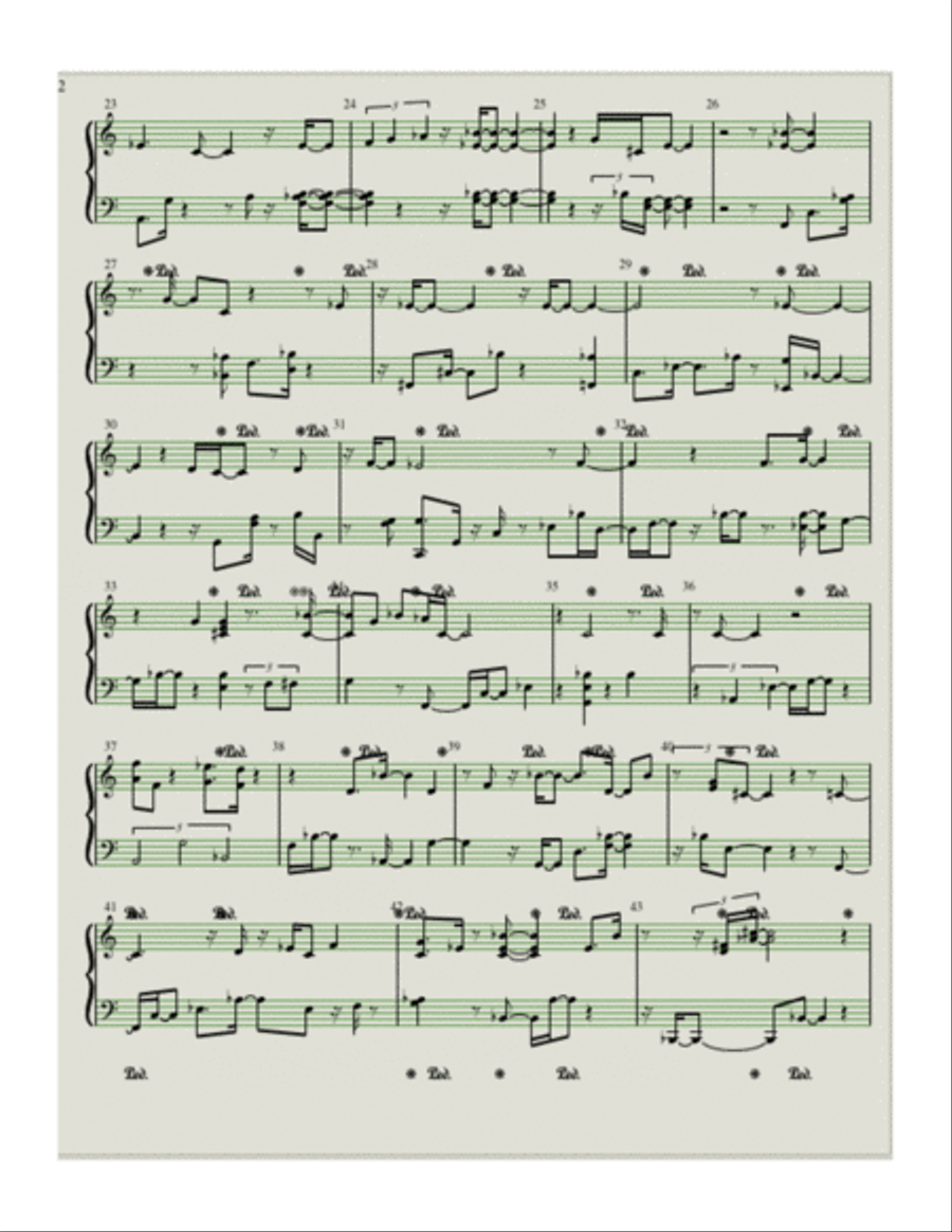 PRELUDE IN JT MAJOR Piano Solo scores gallery preview page 2
