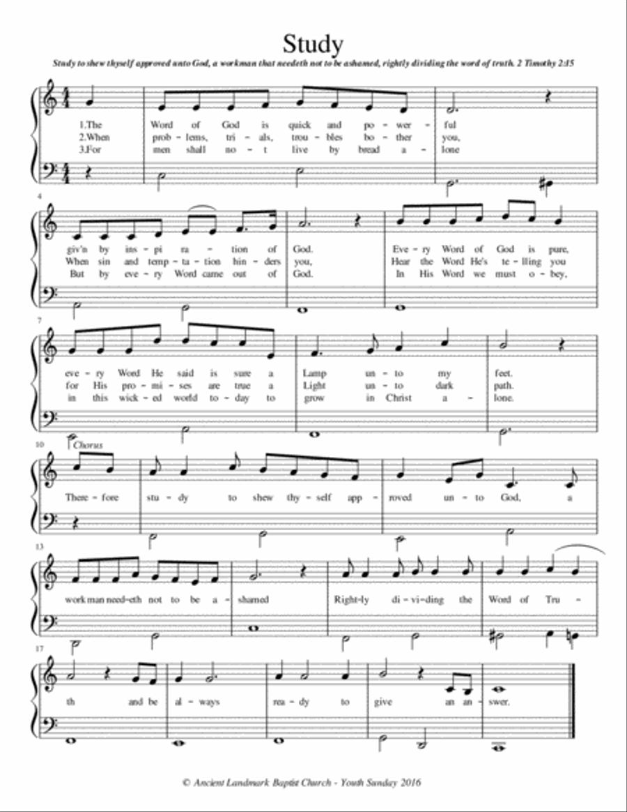 Study Study Piano Method scores gallery preview page 1