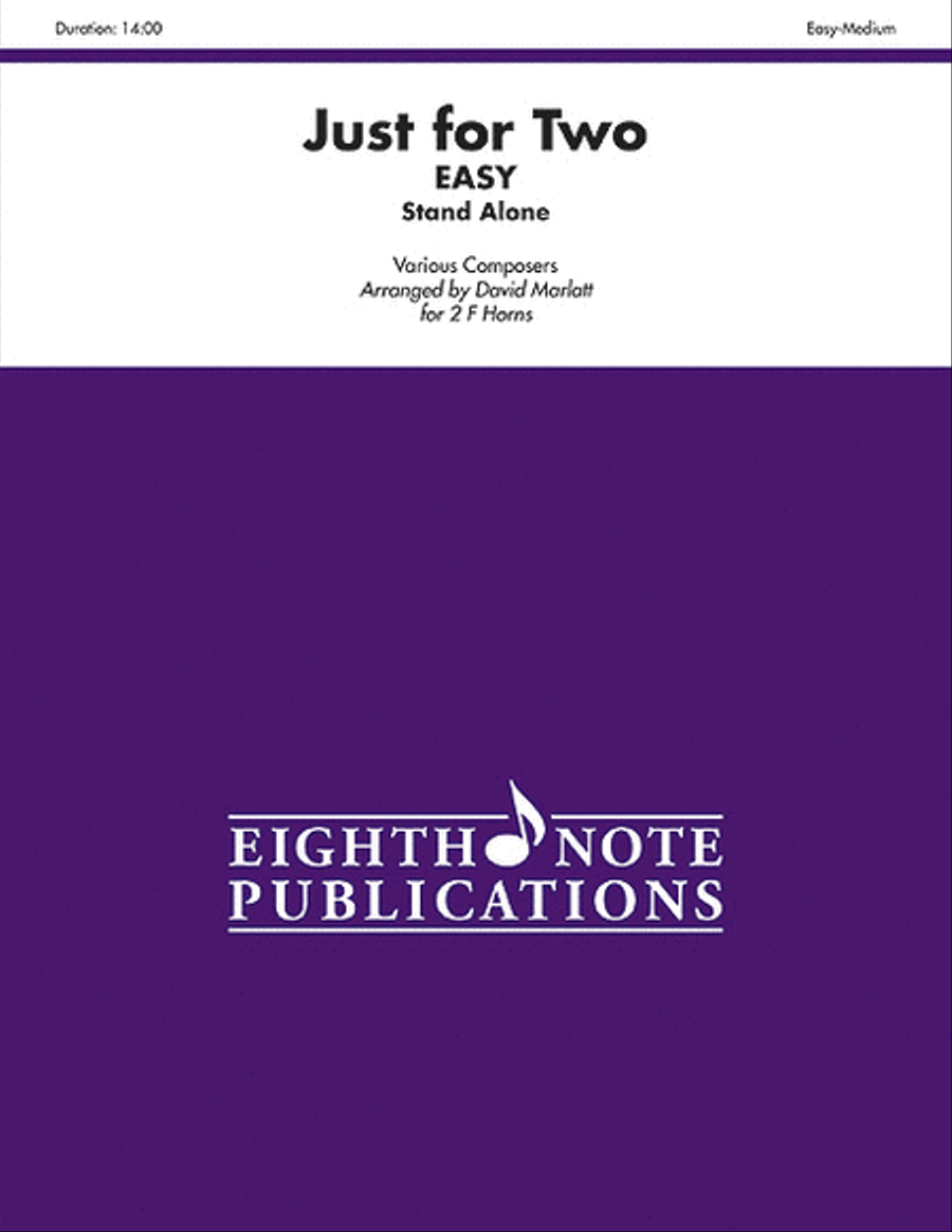 Just for Two Easy (stand alone version) Brass Duet scores gallery preview page 1