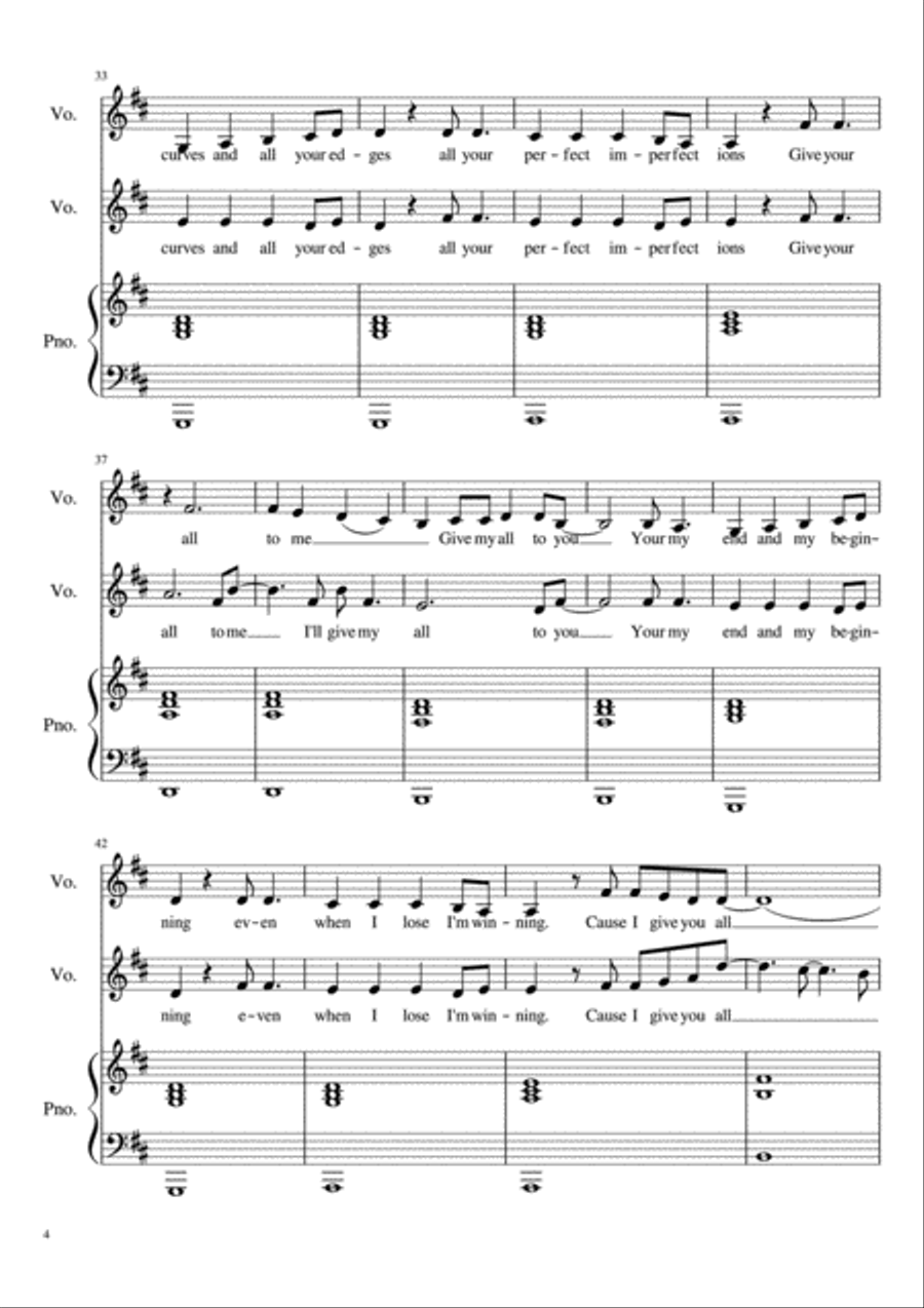 All Of Me Vocal Duet scores gallery preview page 4