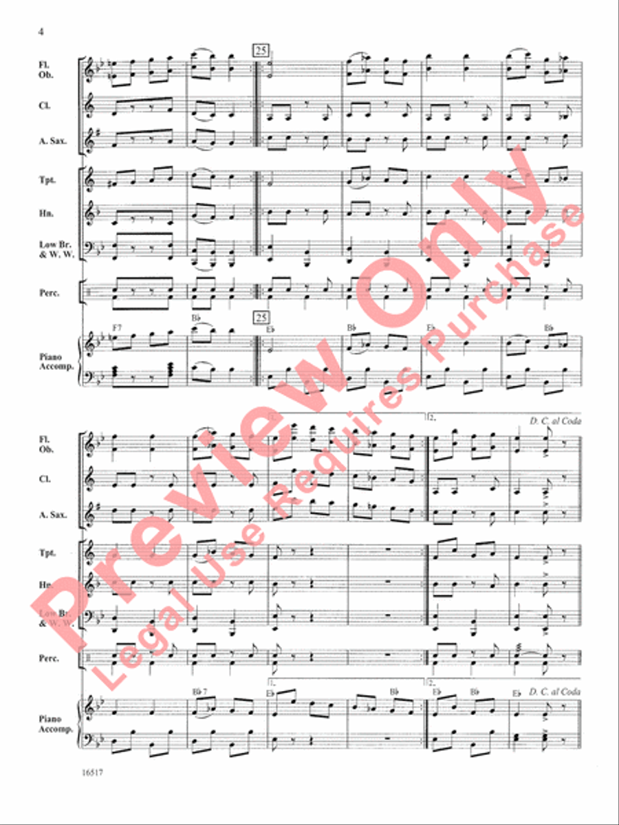 Can-Can Concert Band scores gallery preview page 5