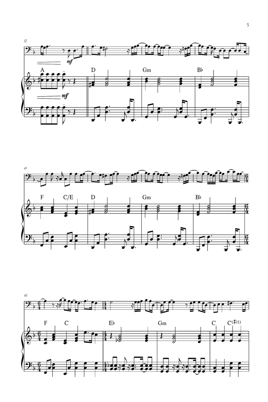 Beyond (End Credit Version) Piano scores gallery preview page 5