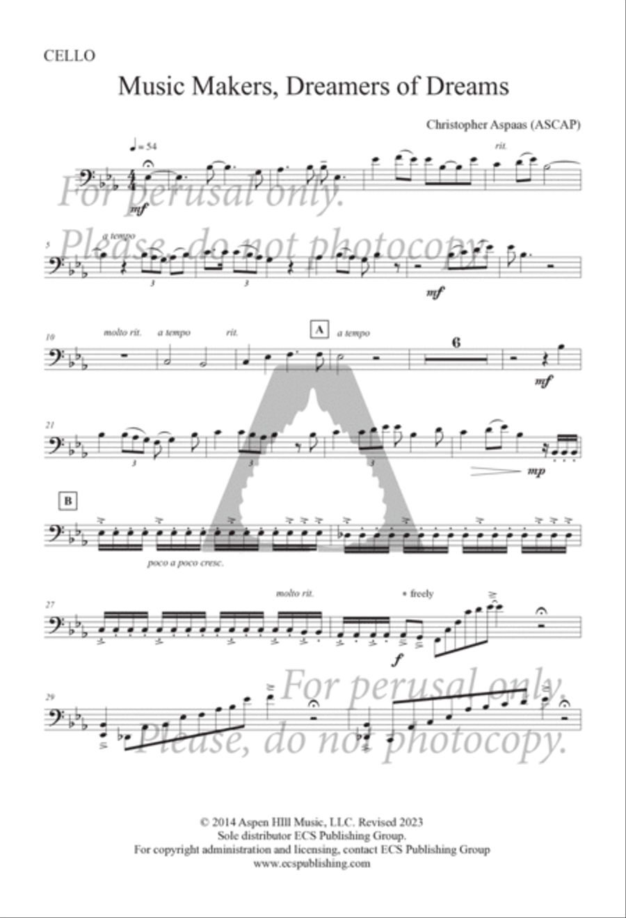 Music Makers, Dreamers of Dreams TTBB scores gallery preview page 17