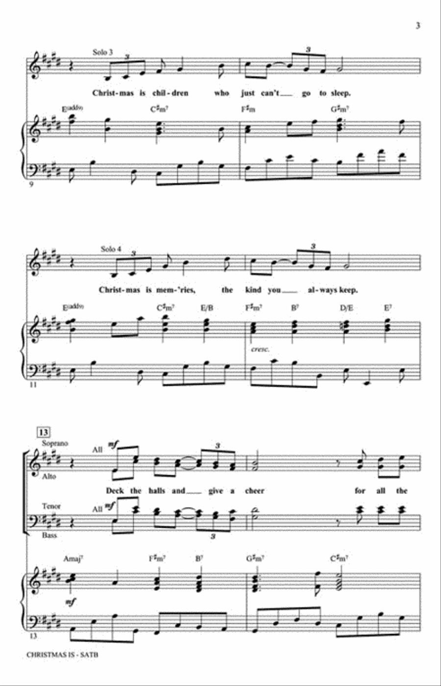 Christmas Is 4-Part scores gallery preview page 3
