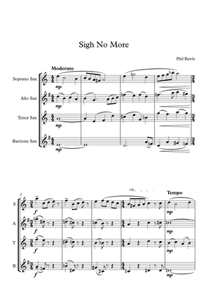 Sigh No More - Saxophone Quartet