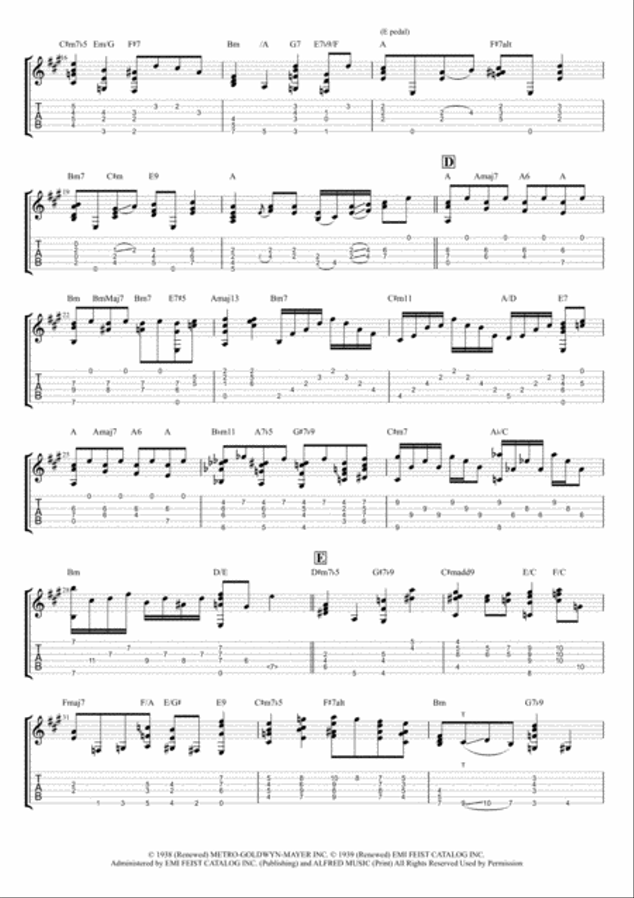 Over The Rainbow Over The Rainbow Guitar Tablature scores gallery preview page 2