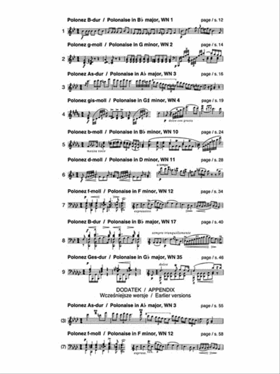 Polonaises, Series B: Published Posthumously Piano Solo scores gallery preview page 2