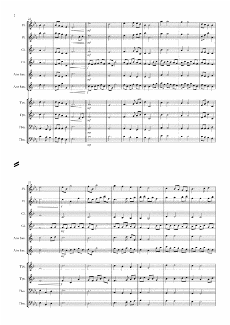 Dona Nobis Pacem Dona Nobis Pacem Concert Band scores gallery preview page 2