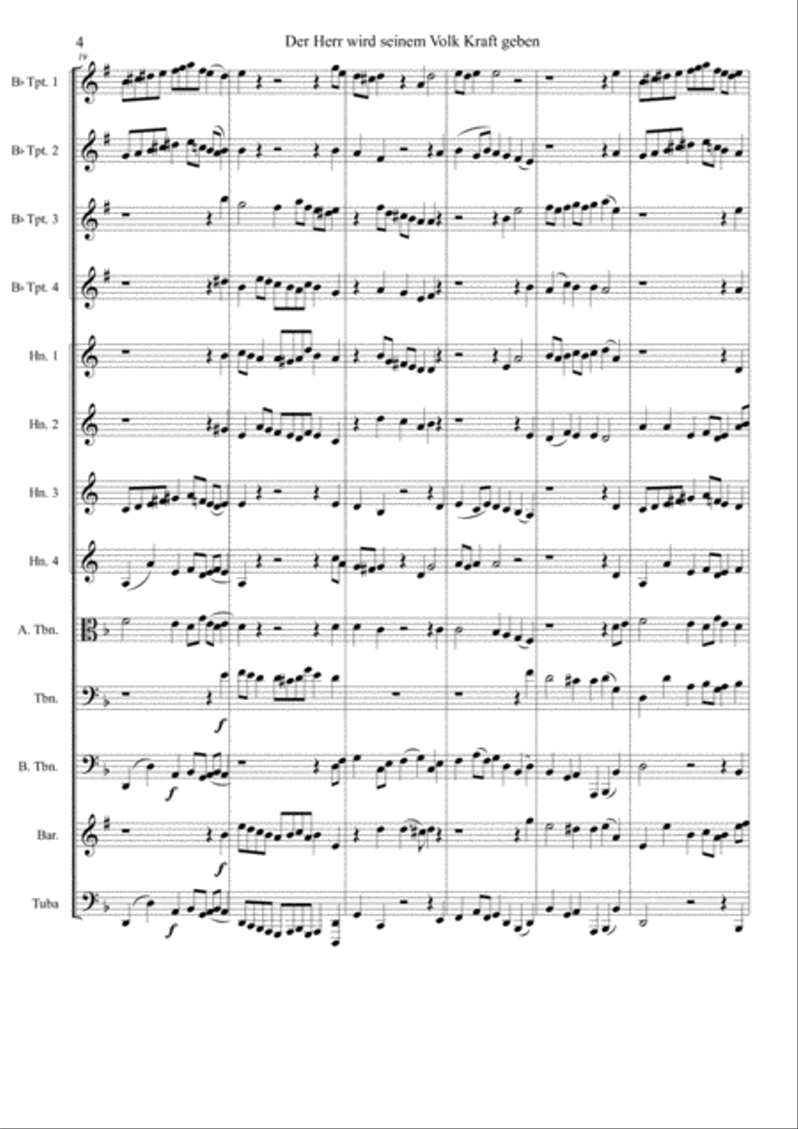 Brahms Fest- und Gedenk #1 Brass Ensemble scores gallery preview page 4