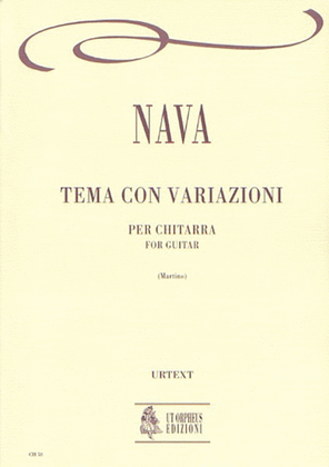 Book cover for Tema con Variazioni for Guitar