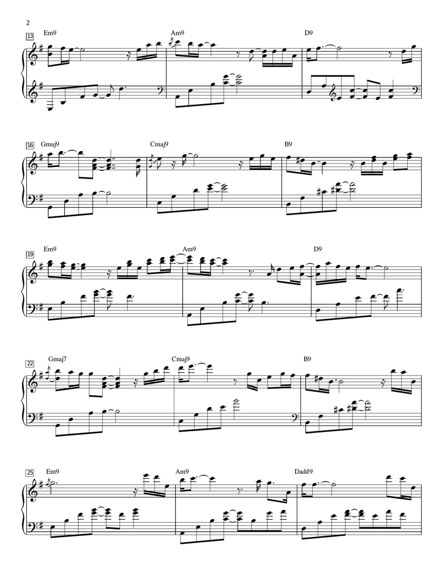 Thanksgiving Piano Solo scores gallery preview page 2