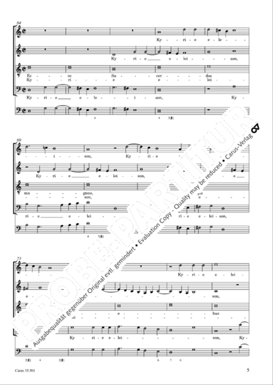 Palestrina: Masses and individual movements Score scores gallery preview page 20
