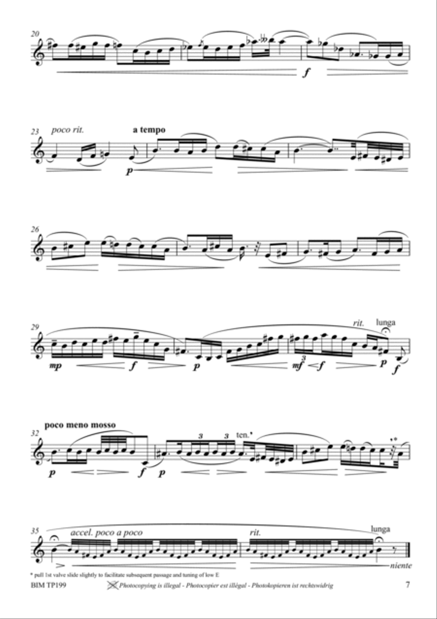 Sonata breve Trumpet Solo scores gallery preview page 6
