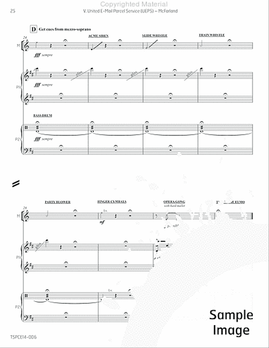5 Songs in the Age of Stupidity Percussion Ensemble scores gallery preview page 31