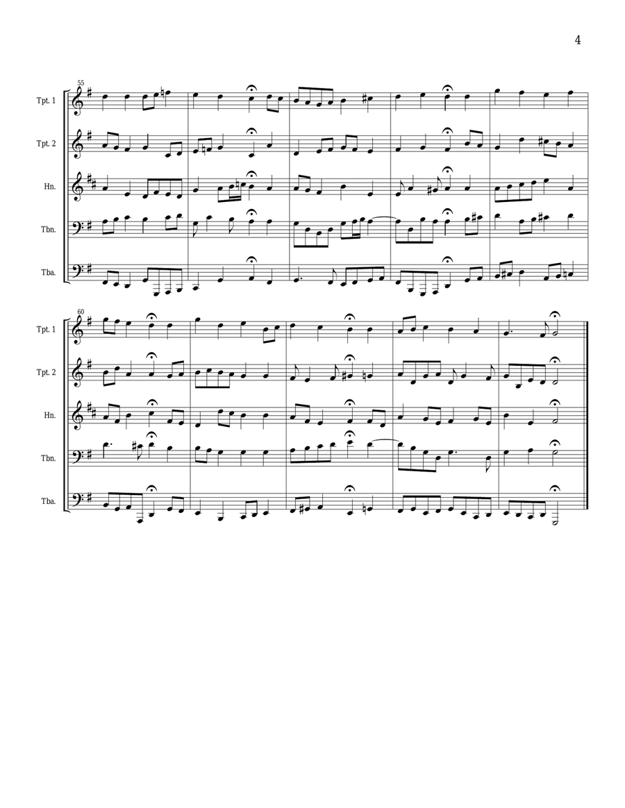 Five Five-Part Chorales Five Five-Part Chorales Brass Ensemble scores gallery preview page 5
