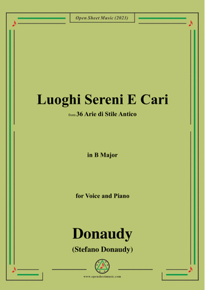 Donaudy-Luoghi Sereni E Cari,in B Major
