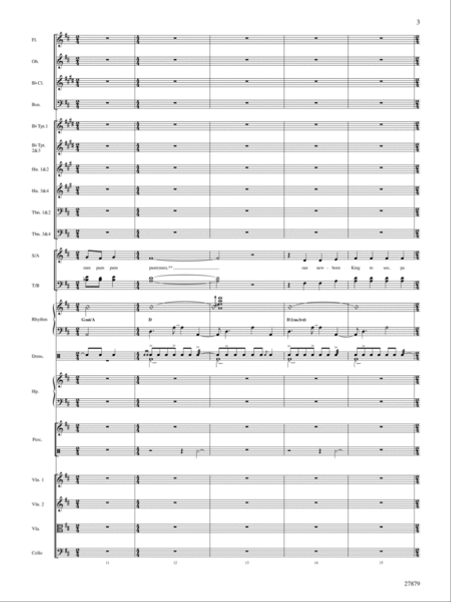 The Little Drummer Boy Choir scores gallery preview page 4