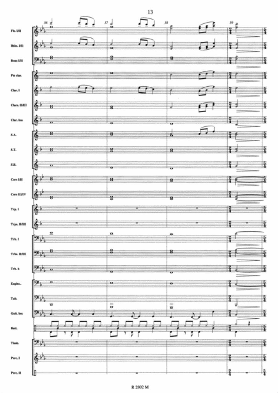 Johnny Hallyday Concert Band scores gallery preview page 11