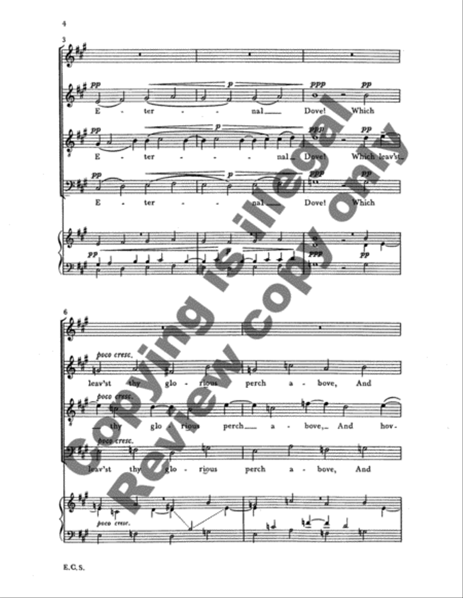 The Eternal Dove The Eternal Dove 4-Part scores gallery preview page 4