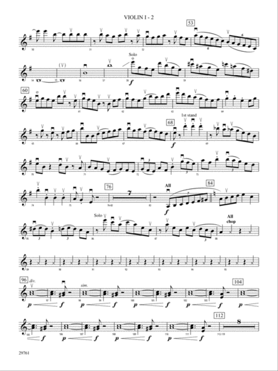 Sing, Sing, Sing (adapted from the stage show Barrage): 1st Violin String Orchestra scores gallery preview page 2