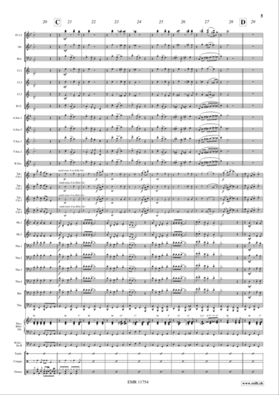 Gospel Joy Concert Band scores gallery preview page 6