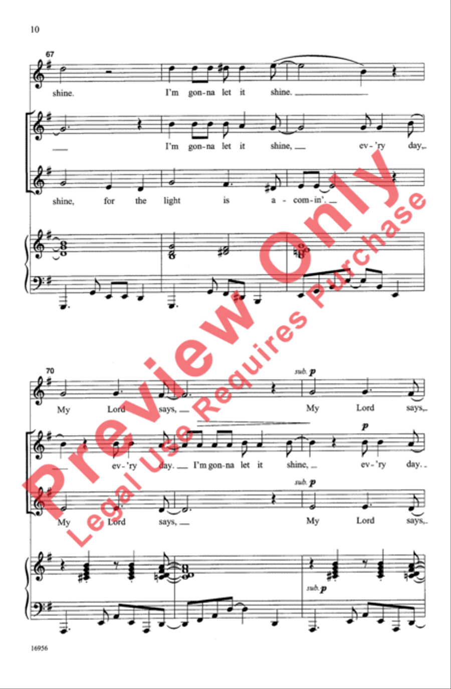 Rise, Shine, Little Light! 2-Part scores gallery preview page 10