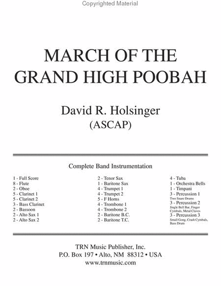 March of the Grand High Poobah image number null