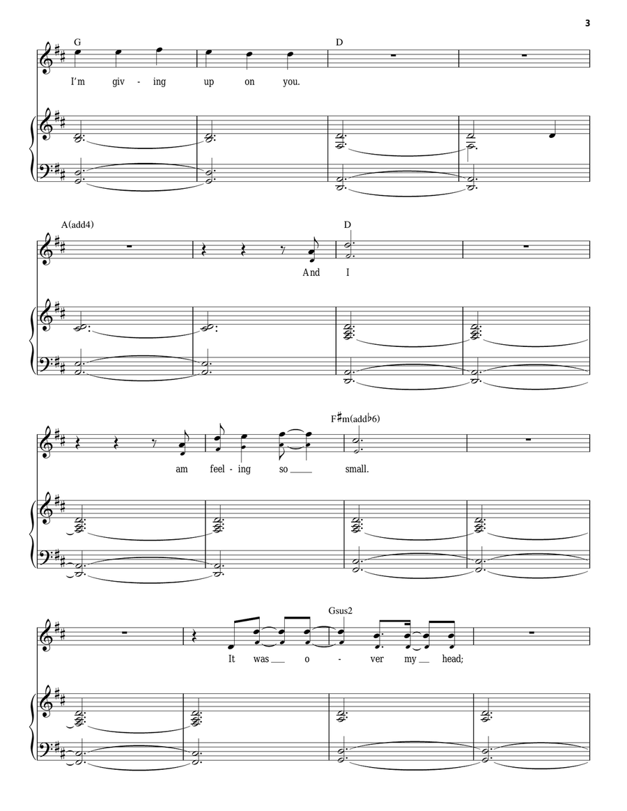 Say Something Say Something Piano, Vocal scores gallery preview page 3