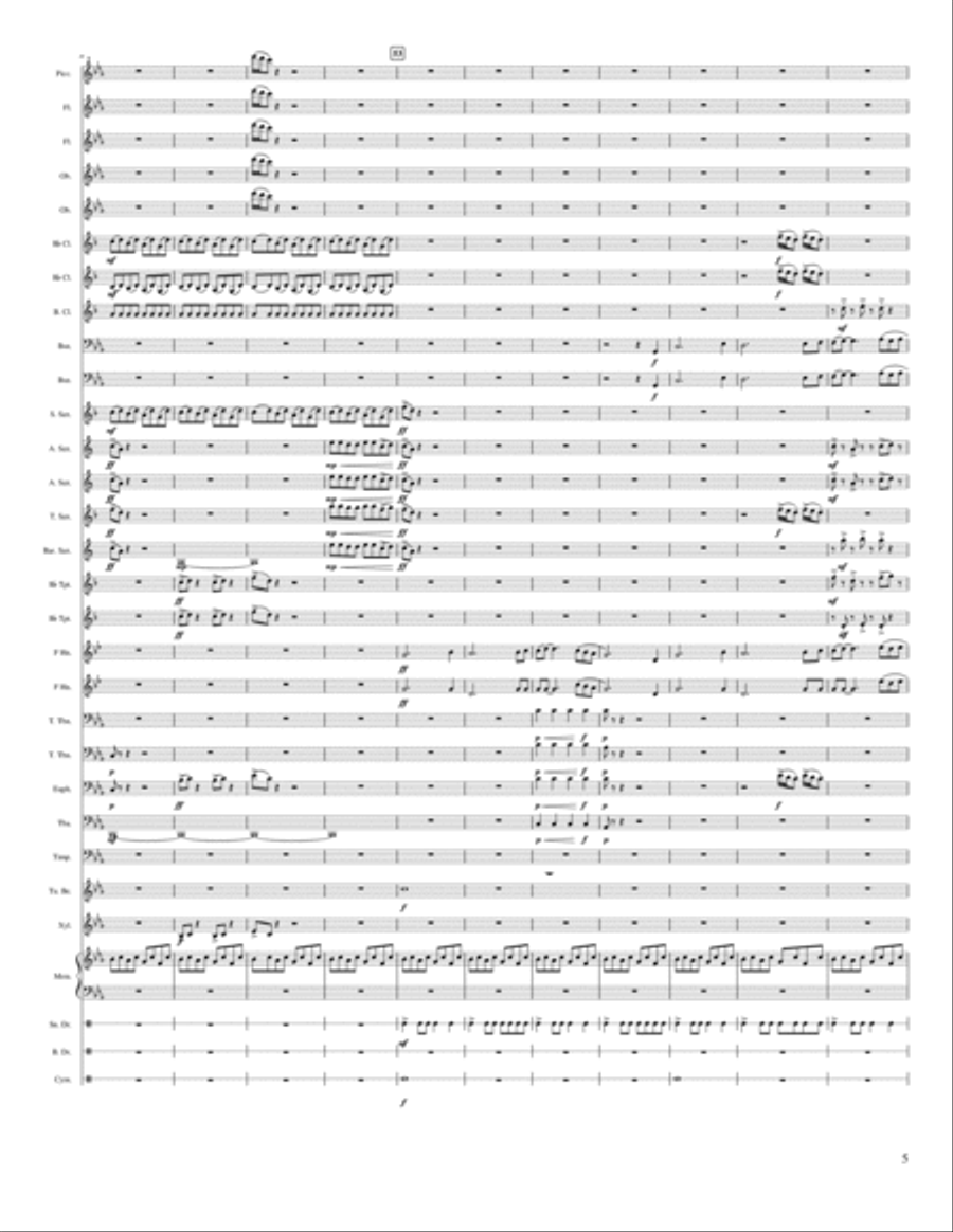 March Of the Forest March Of the Forest Concert Band scores gallery preview page 5