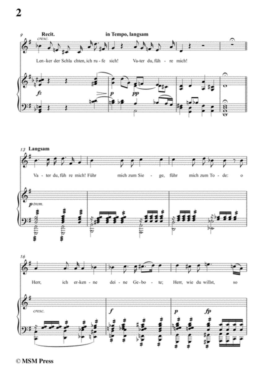 Schubert-Gebet während der Schlacht,in G Major,for Voice&Piano image number null