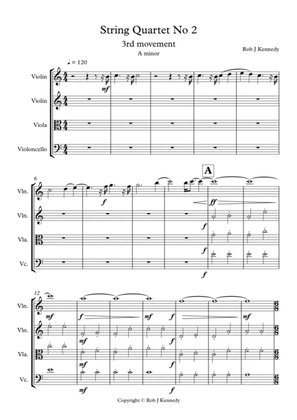 String Quartet No 2 in A minor 4th movement