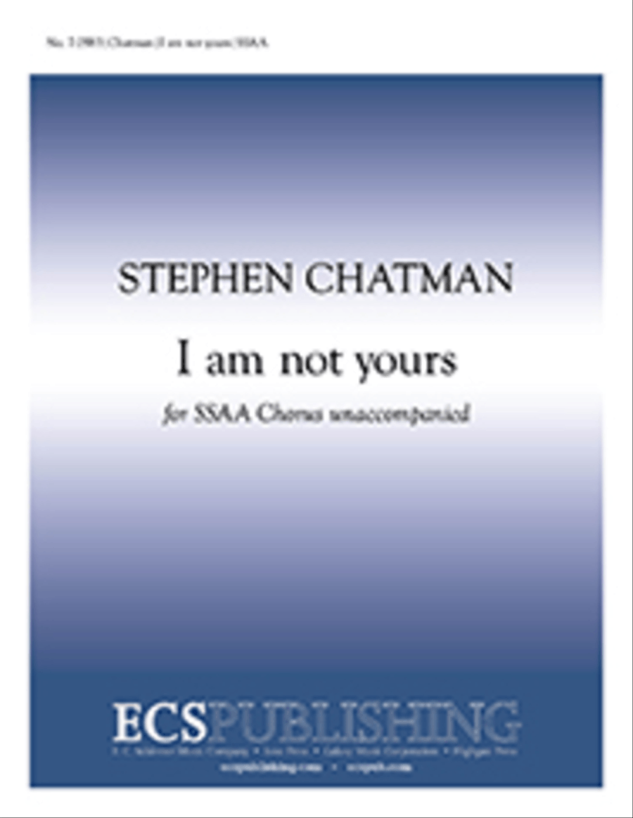 I am not yours SSAA scores gallery preview page 1