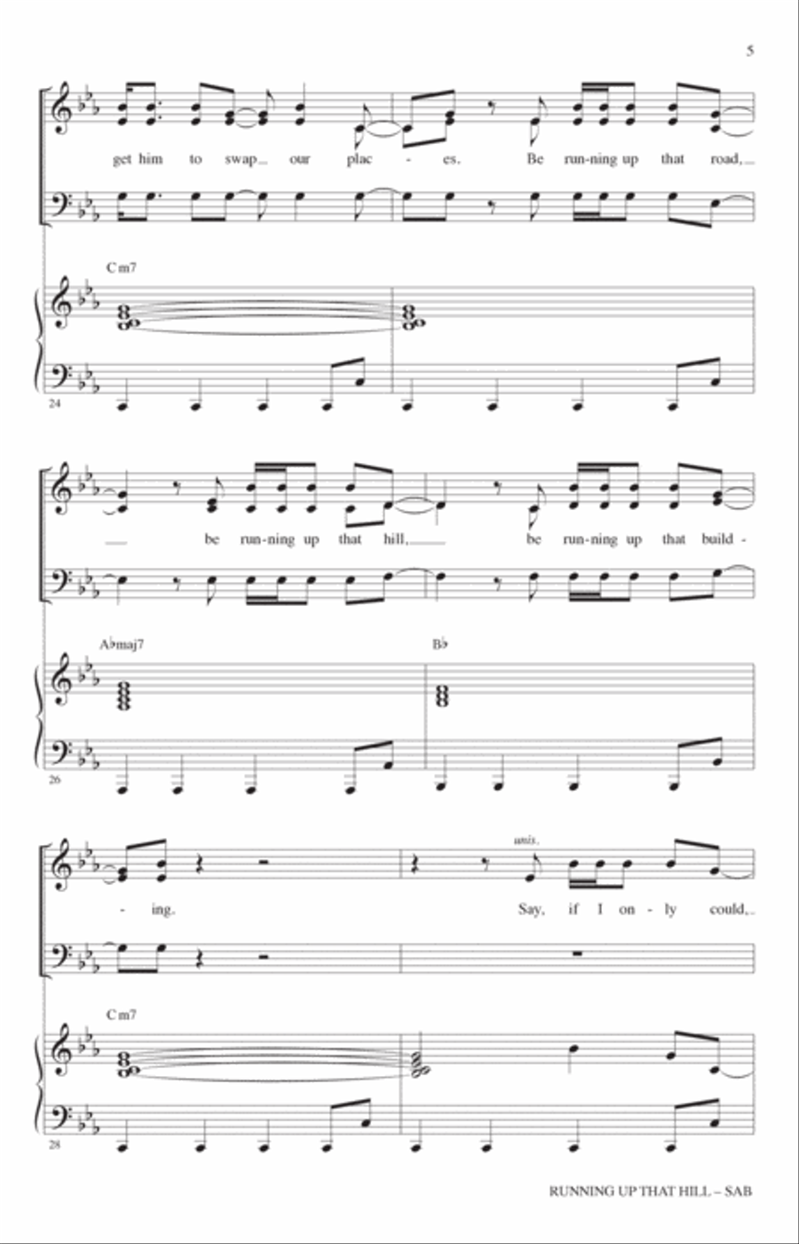 Running Up That Hill (arr. Roger Emerson) 3-Part scores gallery preview page 4
