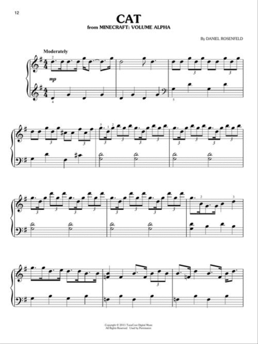 Music from Minecraft Easy Piano scores gallery preview page 5