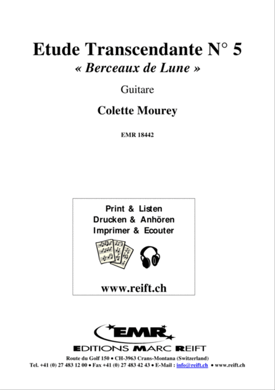 Etude Transcendante No. 5 Classical Guitar scores gallery preview page 2