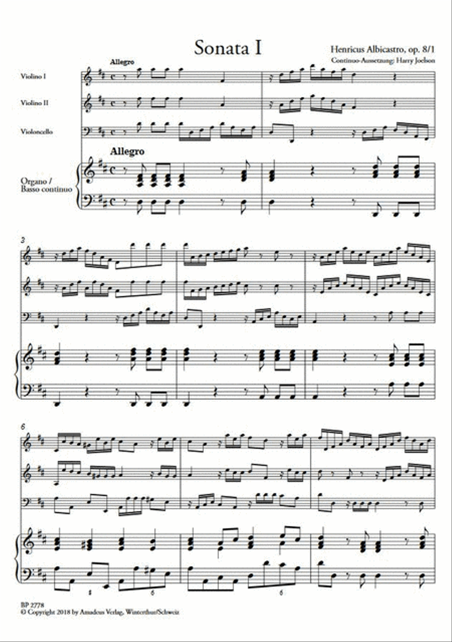 Triosonatas op. 8/1-3 Vol. 1 Cello scores gallery preview page 2