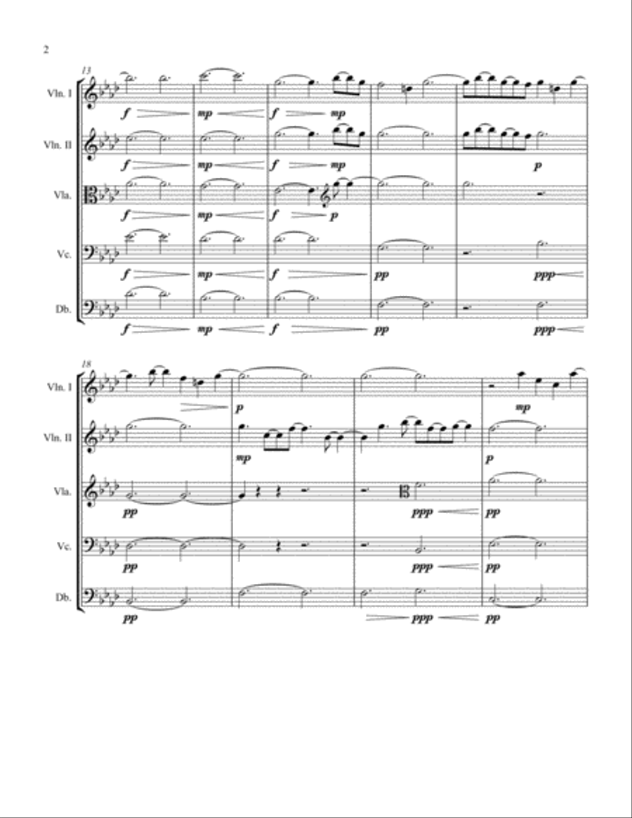 Languid String Quartet scores gallery preview page 2