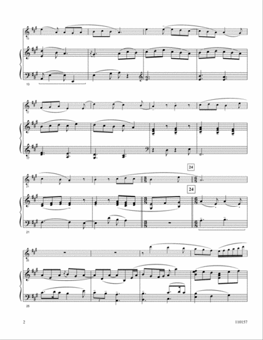 Bring A Torch, Jeanette, Isabella Flute Solo scores gallery preview page 2