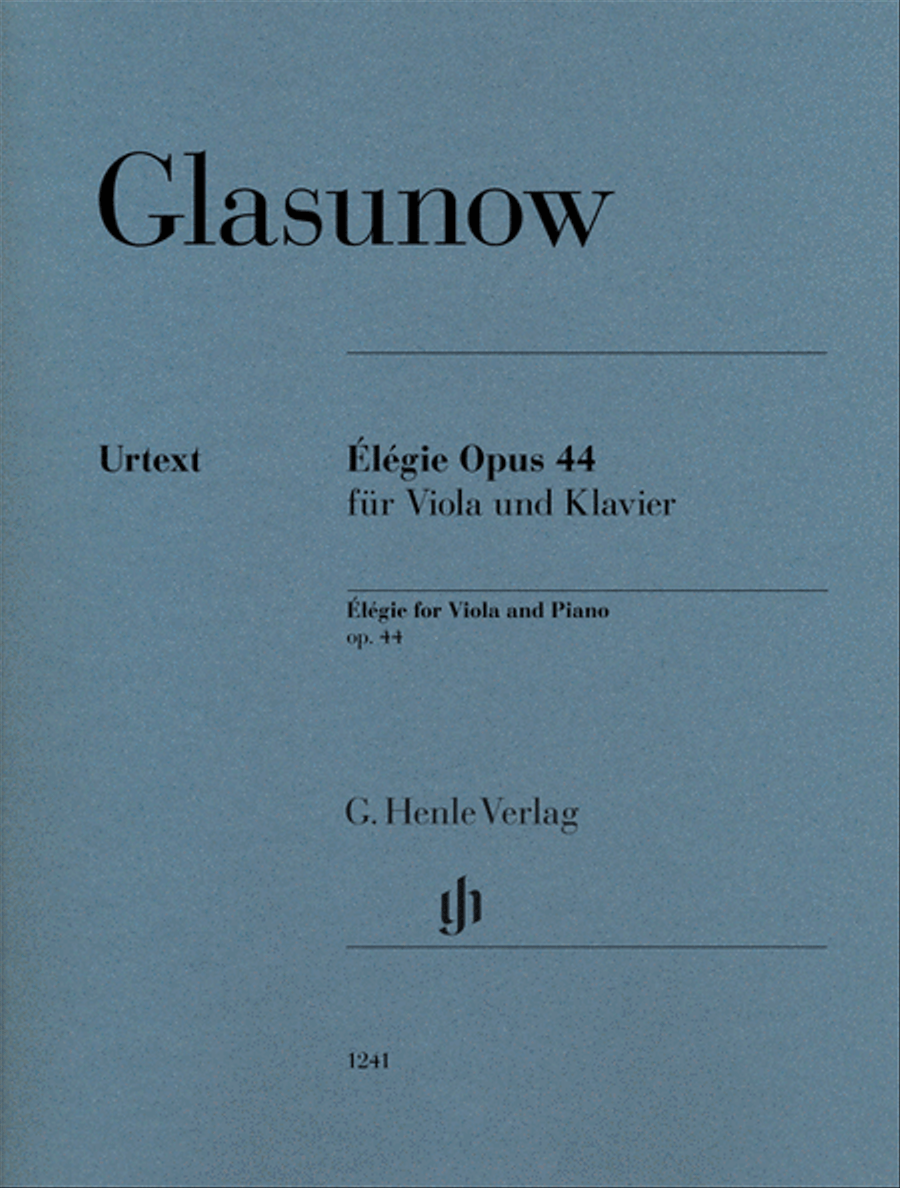 Élégie Op. 44 Élégie Op. 44 Violin scores gallery preview page 1