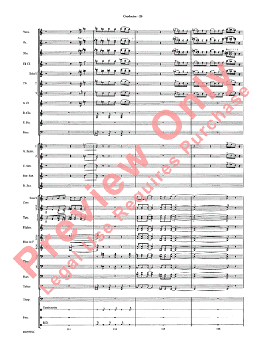 Jericho Concert Band scores gallery preview page 31